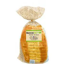 PRODUCTEURS & COMMERÇANTS Brioche pur beurre tranchée BIO 400g