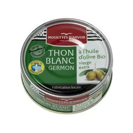 Thon blanc germon à l'huile d'olive Bio (80g)