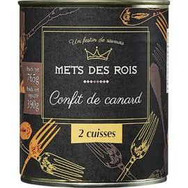 METS DES ROIS Confit de canard 2 cuisses 390g