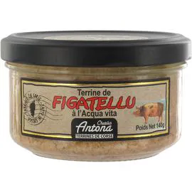 Terrine figatellu à l'eau de vie de vin (140g)