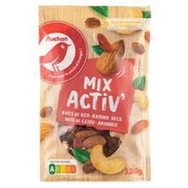 Mix Activ' baies de goji raisins secs noix de cajou et amandes (120g)