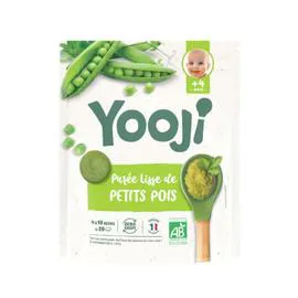 Purée Lisse de Petit Pois Dès 4 Mois Bio (400g)