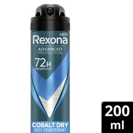 REXONA MEN Déodorant homme Anti-Transpirant Cobalt Dry 200ml