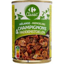 CARREFOUR CLASSIC' Mélange 4 champignons 225g