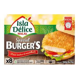 Burger de dinde halal (8x70g)