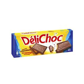 DELACRE, DÉLICHOC Biscuits et tablettes chocolat au lait 150g