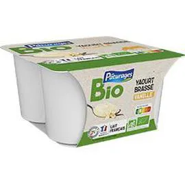 Yaourt brassé à la vanille BIO (4x100g)