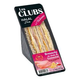 Club Bresaola de Dinde & Emmental Sauce Piquante Halal (130g)
