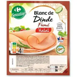 Blanc de dinde halal fumé (4x40g)