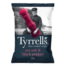 Chips de pommes de terre, sel de mer & poivre noir concassé (40g)