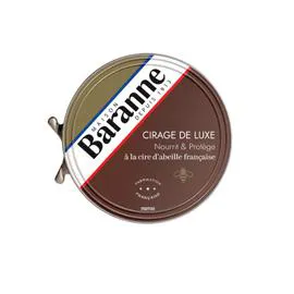 Cirage de luxe marron à la cire d'abeille (75ml)