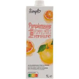 Jus de pamplemousse à base de concentré SIMPL (1l)