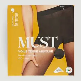 MONOPRIX Collants voile tenue absolue noir mat taille 2 l'unité