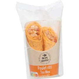 Wrap poulet rôti Tex Mex sauce salsa (190g)