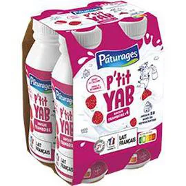 P'tit Yab - Yaourt à boire saveur framboise (720g)