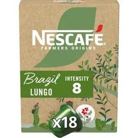 Capsules de café Brazil Lungo intensité 8 (x18)
