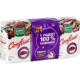 Confisuc sucre gélifiant spécial gelées maison lot de 3 (3x1kg)