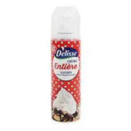 MARQUE REPÈRE, DÉLISSE Crème Chantilly sucrée Entière sous pression 250g