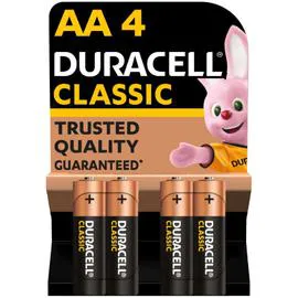 DURACELL Pile Alcaline AA Classic LR6 MN1500 x4