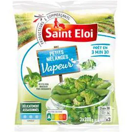 SAINT ELOI Petits mélanges Vapeur Garden Peas brocolis pois croquants 600g