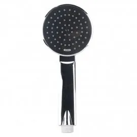 Manche de douche 1 jet chrome noir (l'unité)