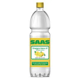 SAAS Vinaigre d'alcool blanc aromatisé au citron 1l