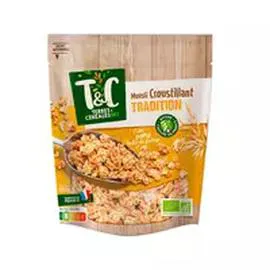Céréales muesli croustillant tradition bio (500g)
