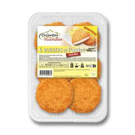 Burgers de poulet halal (600g)