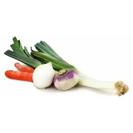 Pot au feu de légumes carotte/blanc de poireaux/bouquet garni/navet/oignon (1kg)