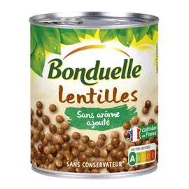 Lentilles sans arôme ajouté (530g)