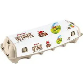 Oeufs datés du jour de ponte sans OGM (x12)