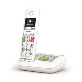 Téléphone fixe sans fil avec répondeur solo - Blanc (l'unité)