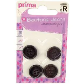 LA BROSSE ET DUPONT, PRIMA Boutons Jeans A Coudre l'unité