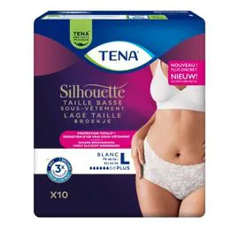 Culottes Silhouettes Taille Basse Blanc Taille L TENA (x10)