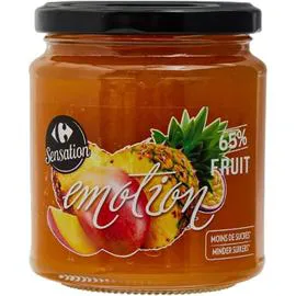 Confiture fruits exotiques sucre réduit (330g)