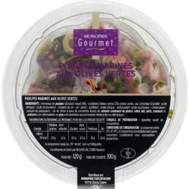 Poulpes marinés aux olives vertes (100g)