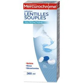 MERCUROCHROME Solution lentilles souples 360ml