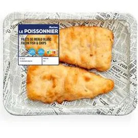 Filet de merlu blanc façon fish and chips (250g)