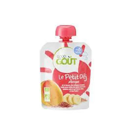 GOOD GOÛT Gourde Petit Déj Purée Bio Mangue 120g