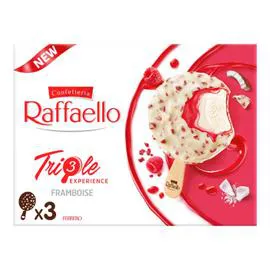 FERRERO, RAFFAELLO Glace noix de coco framboise 138g