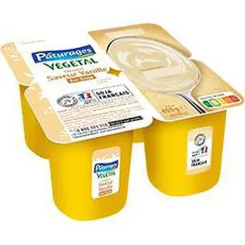 Dessert végétal au soja saveur vanille (4x100g)
