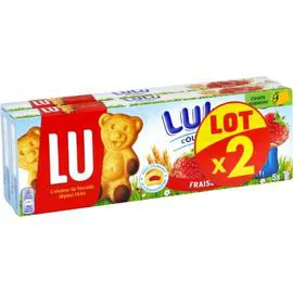 Gâteaux fourrés à la fraise L'Ourson (2x150g)