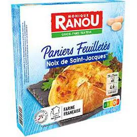 MONIQUE RANOU Paniers feuilletés noix de Saint-Jacques 4x100g
