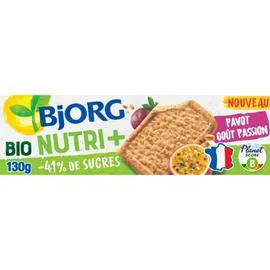 Biscuits Nutri+ pavot goût passion Bio (130g)