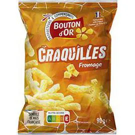 BOUTON D'OR Biscuits apéritif Craquilles fromage 90g