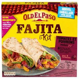 OLD EL PASO Kit fajita Tomate poivrons 500g