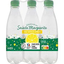 SAINTE MARGUERITE Eau gazeuse saveur citron 6x500ml