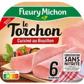 Le Torchon - Jambon cuisiné au bouillon conservation sans nitrite (210g)