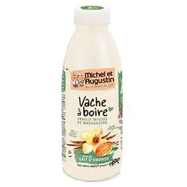 Yaourt à boire vanille infusée de Madagascar pointe de lait d'amande (250ml)