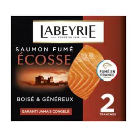 LABEYRIE Saumon fumé l'Ecosse 75g